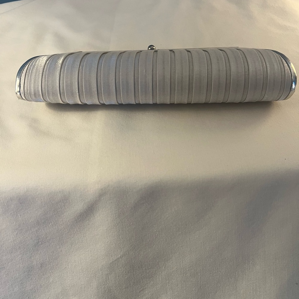 Chic Silver Evening Clutch